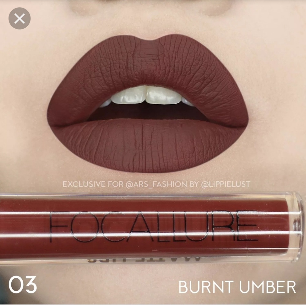 👄5@40 Focallure™ #03 Waterproof Matte Liquid Lip
